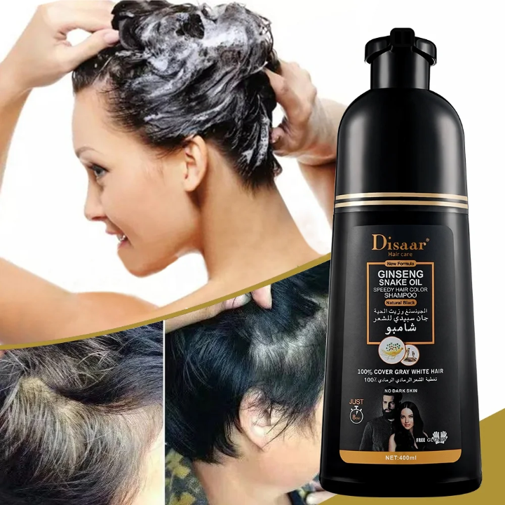 Shampoing colorant noir Ultra-Rapide au collagène Broylife™